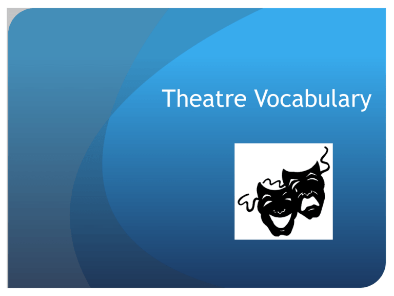theatre-vocabulary