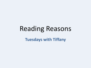 Reading Reasons - Kissing My Frogs