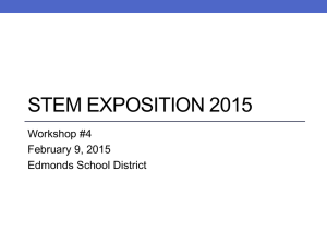 Registration, Preparing for the STEM Expo