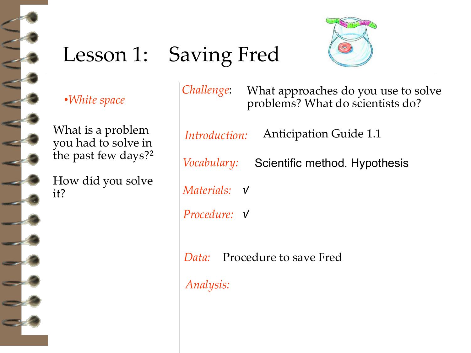Activity 1 Solving Problems Save Fred