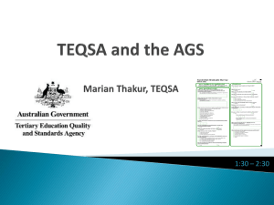 TEQSA and the AGS - Graduate Careers Australia