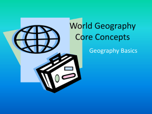 World Geography Core Concepts