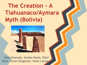 The Creation - A Tiahuanaco/Aymara Myth (Bolivia)