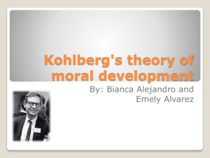 Kohlberg`s theory of moral development
