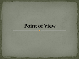 First person point of view