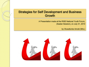 Strategies for Self Development and Business Growth