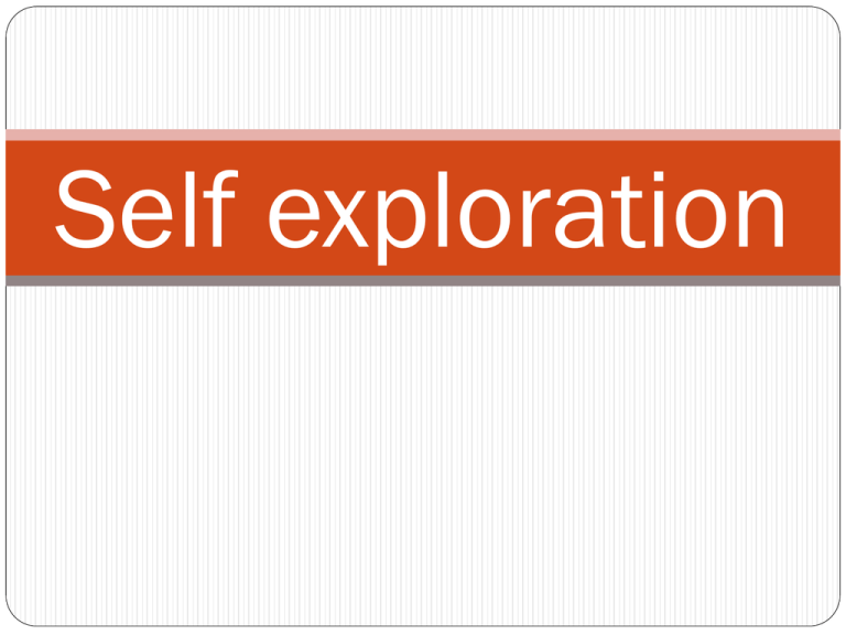 self-exploration