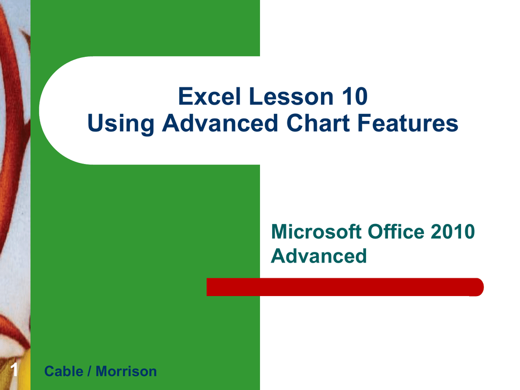 Advanced Charts Excel 2010