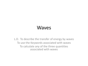 Waves - Science @ St John`s