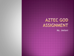Aztec God Assignment