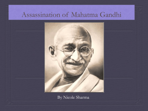 Assassination of Mahatma Gandhi pppt