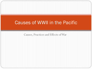causes of wwii in the pacific
