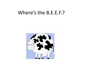 Where*s the BEEF?