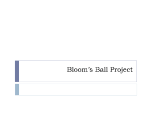 Bloom`s Ball Project