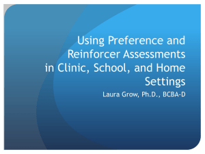 Identifying reinforcers can be difficult