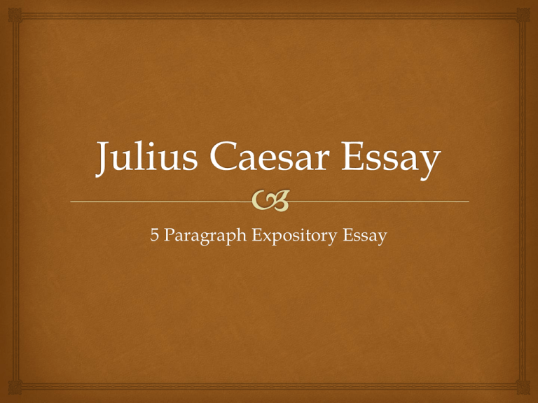 julius caesar essay hook