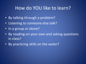 Collaborative Learning Presentation