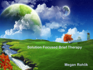 Solution Focused Group