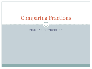 Fractions powerpoint