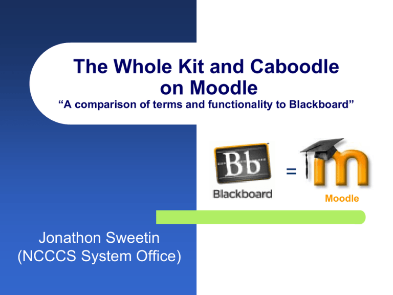 Moodle Vs. Blackboard - E