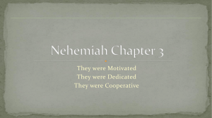 Nehemiah Chap 3 - Christ Baptist Church