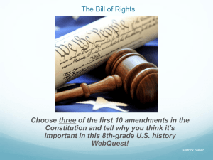 Bill of Rights Webquest