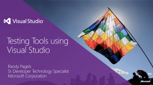 Visual Studio Testing Tools