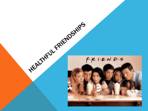 Healthful Friendships