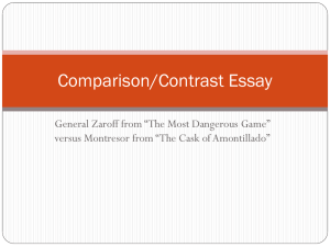 Comparison/Contrast Essay