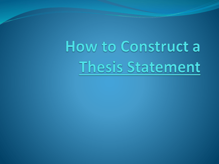 thesis statement examples for video games