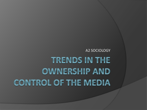 Trends in the ownership and control of the media