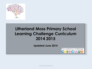 Curriculum overview y1 – y6 2014 2015