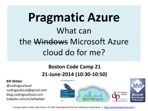 2014-June-21-Boston Code Camp 21-Pragmatic