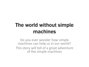 The World Without Simple Machines by Erin Miller