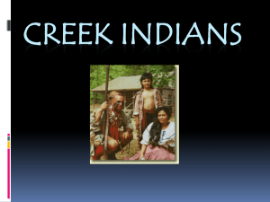 Creek Indians - SSFile