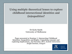 Using multiple theoretical lenses to explore childhood intersectional