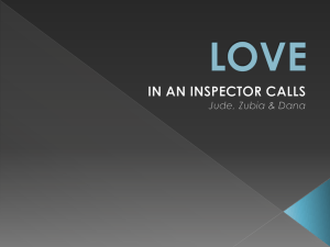 LOVE in an inspector calls