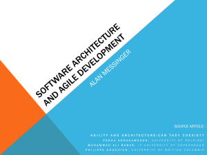 Software Architecture and Agile Development
