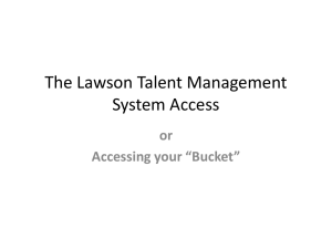 Accessing your *Bucket*