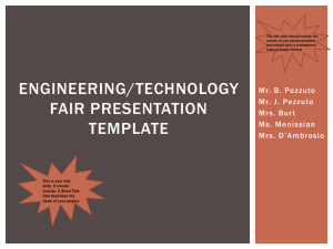 Engineering/Technology Fair Presentation Template
