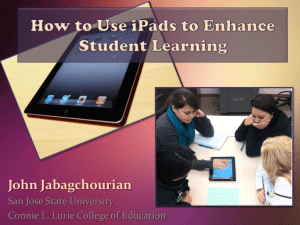 Collaborating with the iPad to Learn Content & Technology