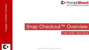 Snap Checkout(PPT)