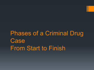 Phases of a Criminal Drug Case From Start to Finish