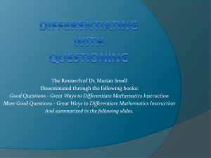 Differentiating with Questioning