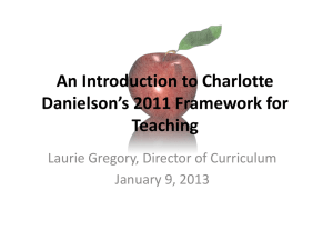 Intro to Danielson Framework