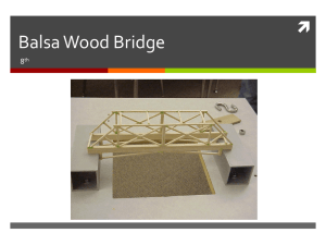 Balsa Wood Bridge