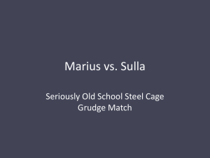 Marius vs. Sulla