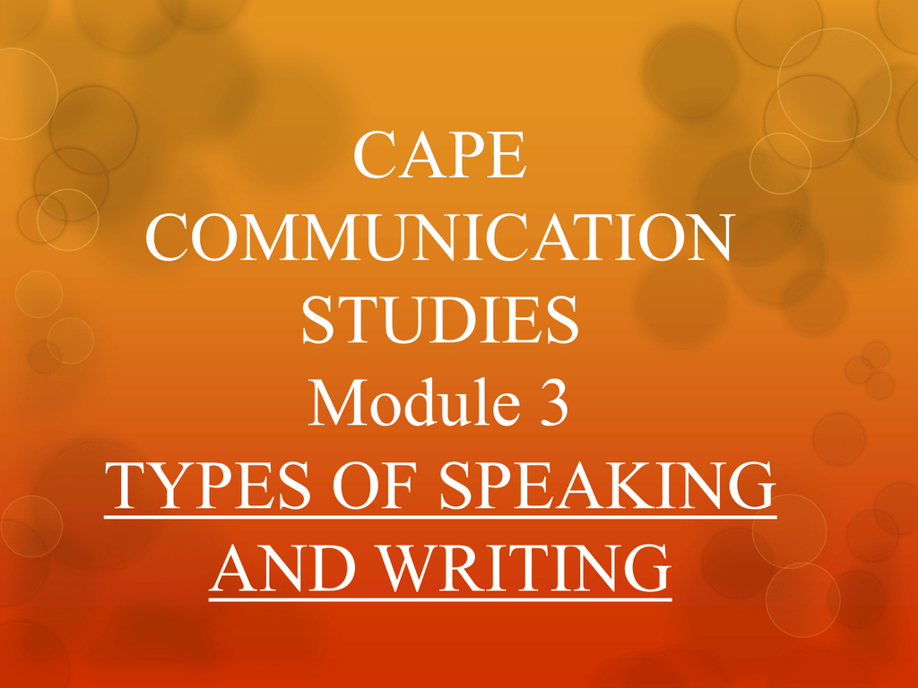 module 3 essay communication studies