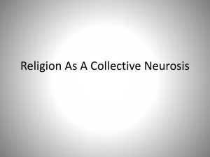 Religion As A Collective Nuerosis