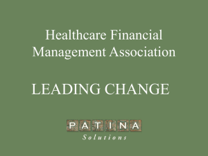 Leading Change - Central Ohio HFMA